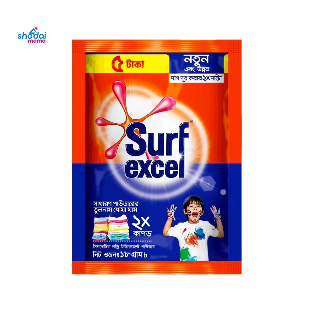 Surf Excel Mini Pack Detergent Powder With Aloe Vera 18gm